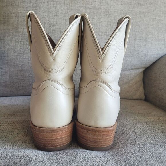 Tecovas The‎ Penny Womens Cowboy Ankle Boots Bone white Size 7. 5 B - Picture 10 of 11
